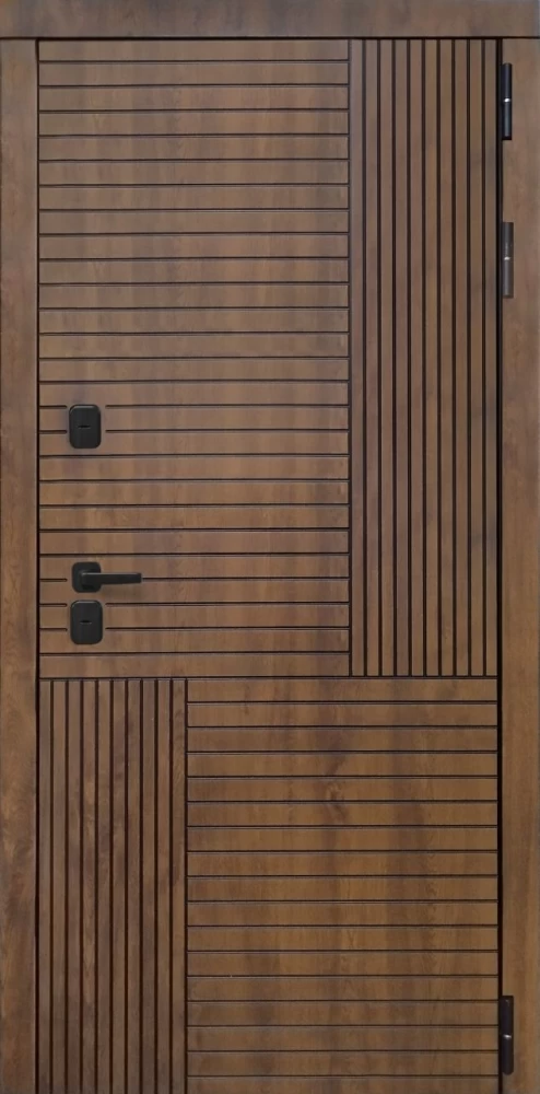 Входная дверь ДвериПРО Авеста Экошпон СБ-3 (16мм, венге) DPRO195934 внешняя сторона