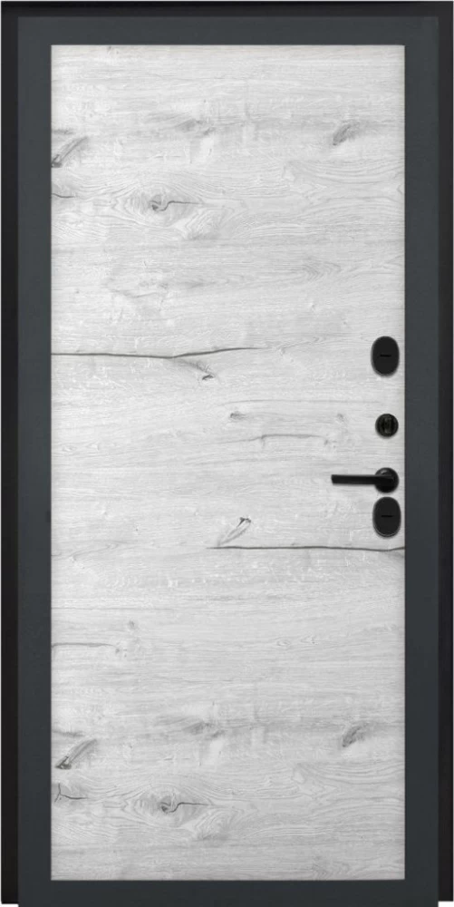 Входная дверь ДвериПРО Модель L-46 Без фрезеровки Дуб арктик горизонт DPRO195650 внутренняя сторона